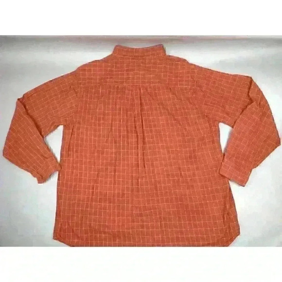 Gander Mountain Guide Series Mens Shirt Big/Tall 2XLT Button Brown/Tan Plaid - Picture 5 of 7